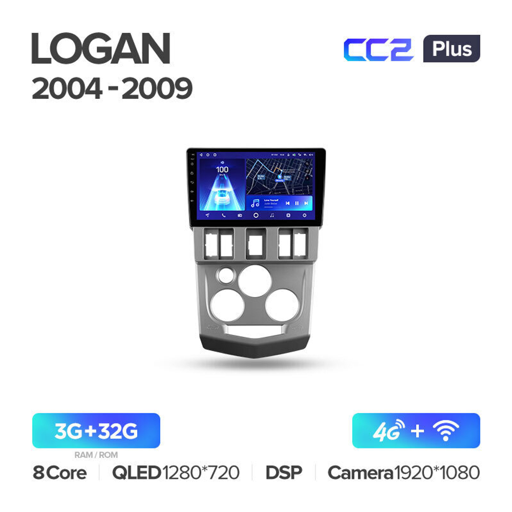 Teyes CC2 Plus 9" для Renault Logan 2004-2009