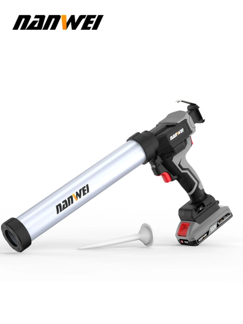 Пистолет для герметика аккумуляторный Nanwei NW-EG5010-4,20 В, 4Ah*2