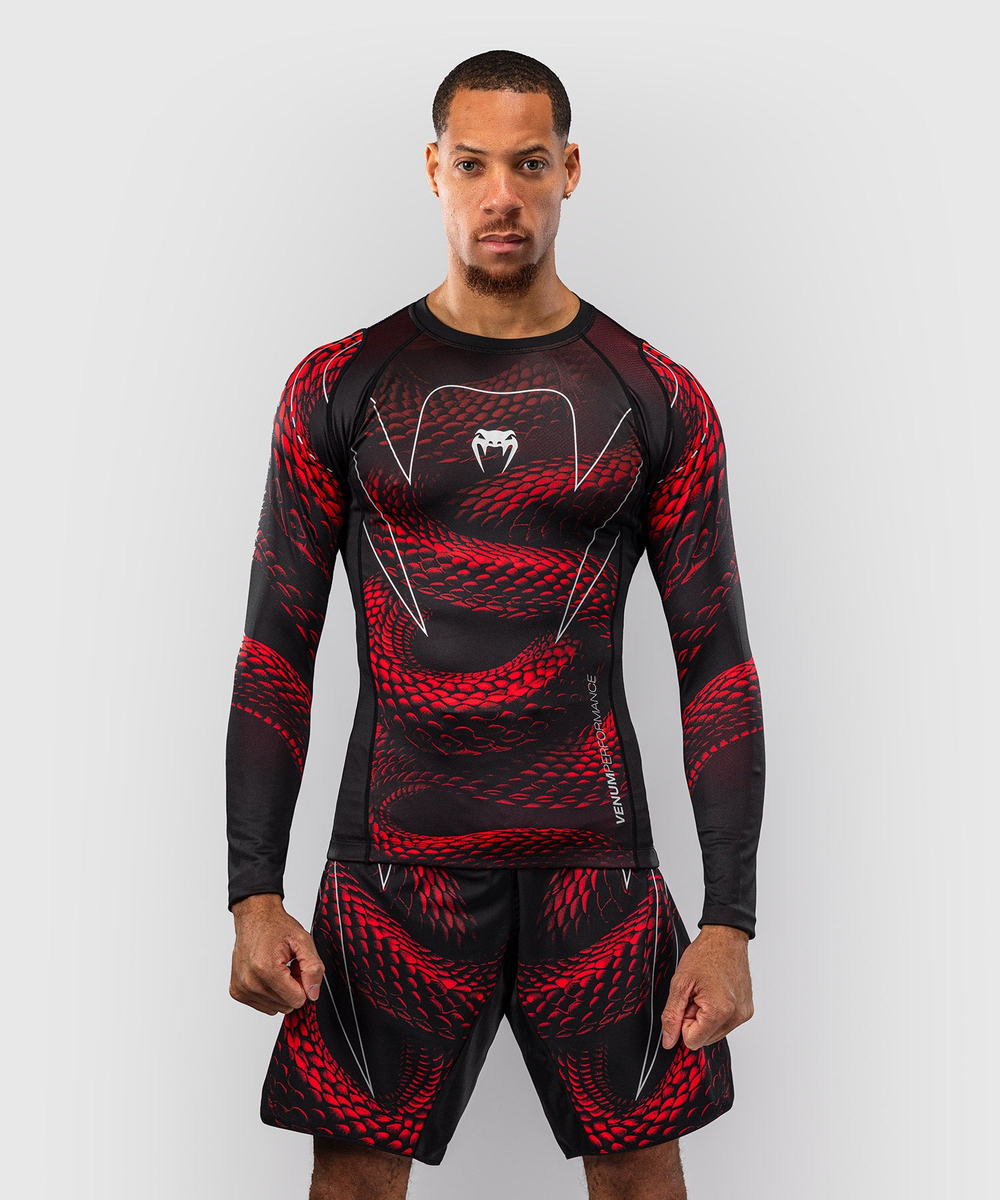 Рашгард Venum Matupa Black/Red/Silver L/S