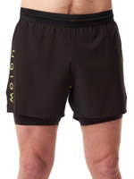 ШОРТЫ МУЖСКИЕ SPEED AERO 5 ELEVATE 2IN1 SHORT | BLACK YELLOW