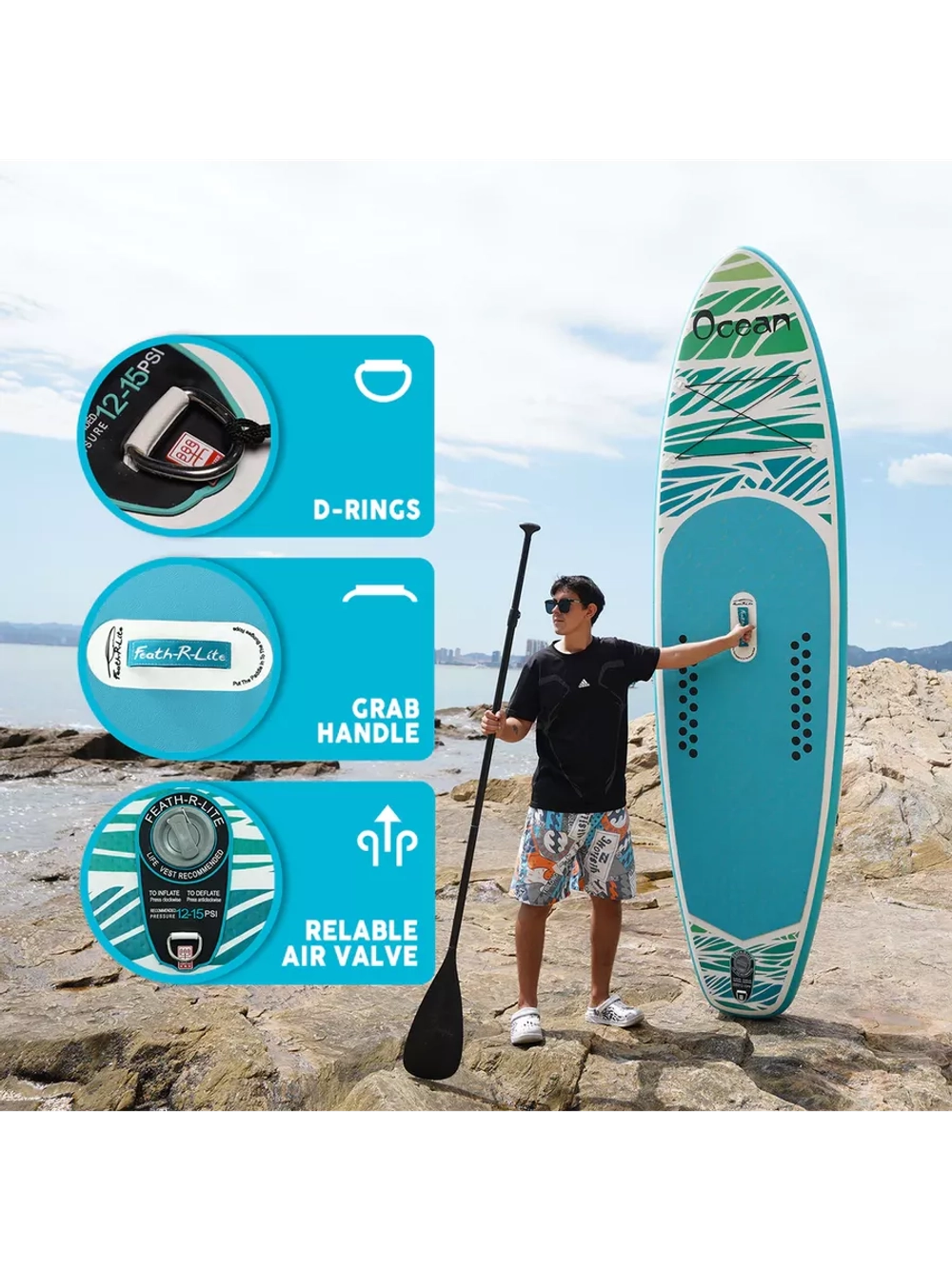 Сапборд надувной сап борд, sup board FunWаtеr Ocean 320 см