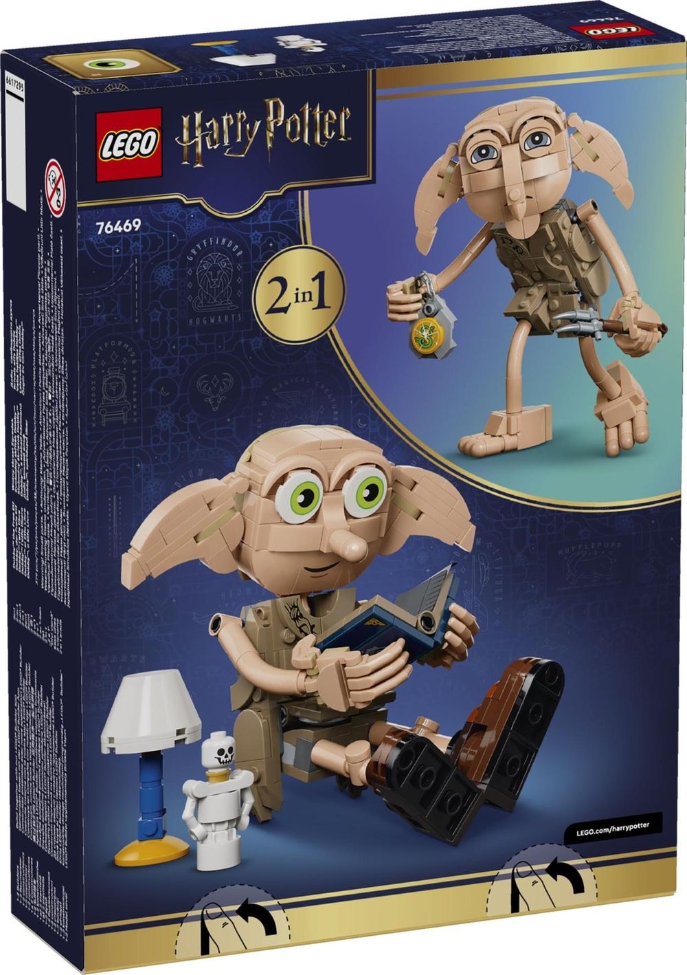 Конструктор лего Гарри Поттер Добби — свободный эльф 76469 | LEGO Harry Potter Dobby the Free Elf сборная 379 деталей 8+