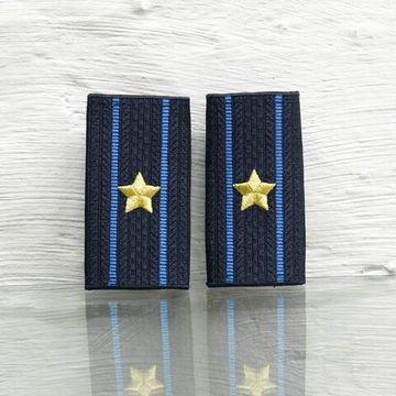 Фальшпогоны вышит. "Юстиция МВД" темно-синие, нов\обр приказ №777 (майор)