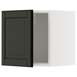 IKEA METOD  (ИКЕА МЕТОД)  -  Шкаф навесной - белый/Bodbyn чёрный 40x40 см