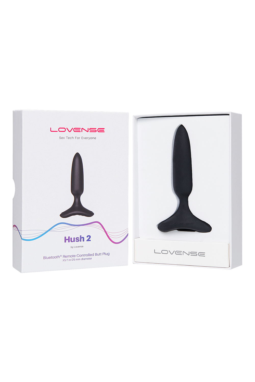 Анальная втулка Lovense Hush 2 XS черная 12,1 см