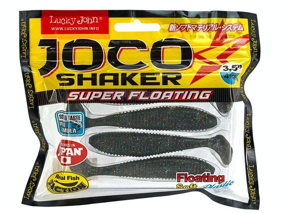 Виброхвосты съедобные LJ Pro Series JOCO SHAKER 3.5in (8,89 см), цв. F08, 4 шт.