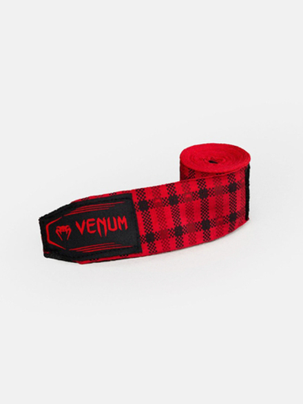 Бинты боксерские Venum Tartan Fury Red 4m