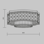 Потолочная люстра Maytoni Dune DIA005CL-10CH