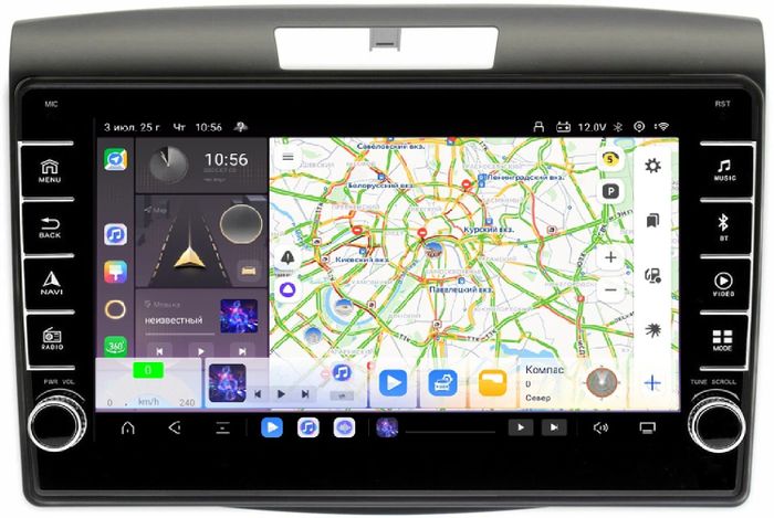 Магнитола для Honda CR-V 4 2012-2016 - Kuberg SF-9641-1 (кнопки и крутилки) Android 13, Быстрая, CarPlay, 4G SIM-слот
