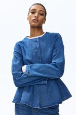 Жакет без воротника с пеплумом - H&M