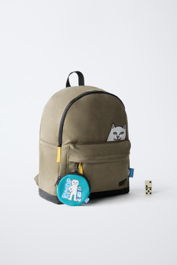 ZARA РЮКЗАК RIPNDIP ©, СЕРЫЙ