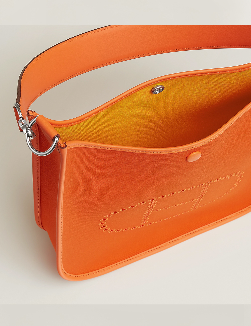 Сумка Hermes Evelyne 29 "jaune d'or / orange minium"