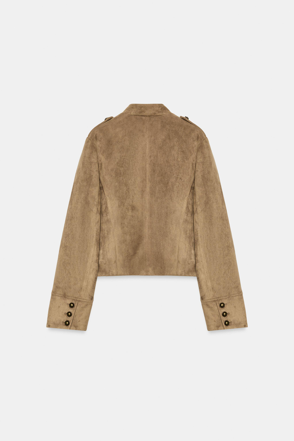 КУРТКА ИЗ ИСКУССТВЕННОЙ ЗАМШИ С ЗАСТЕЖКАМИ ТОГГЛ — ZARA
