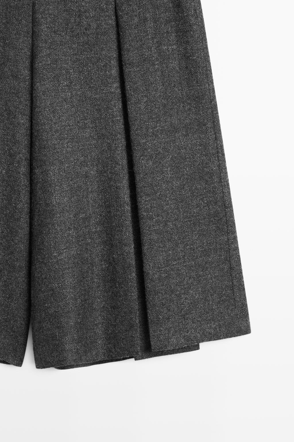 Massimo Dutti Юбка-шорты со складками, серый