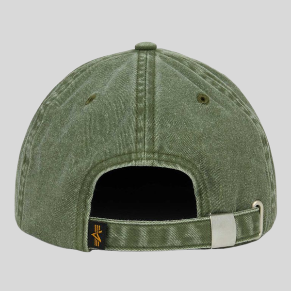 Бейсболка Alpha Industries Battlewash Cap OG-107 Green (Зеленая)