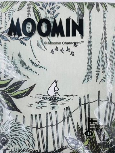 Салфетки бумажные Moomin, Тоска, светло-зеленые 33х33 см, 20 салфеток (из Финляндии)