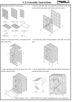 Клетка C2-1W для мелких животных, белая, 640*435*925мм, Triol