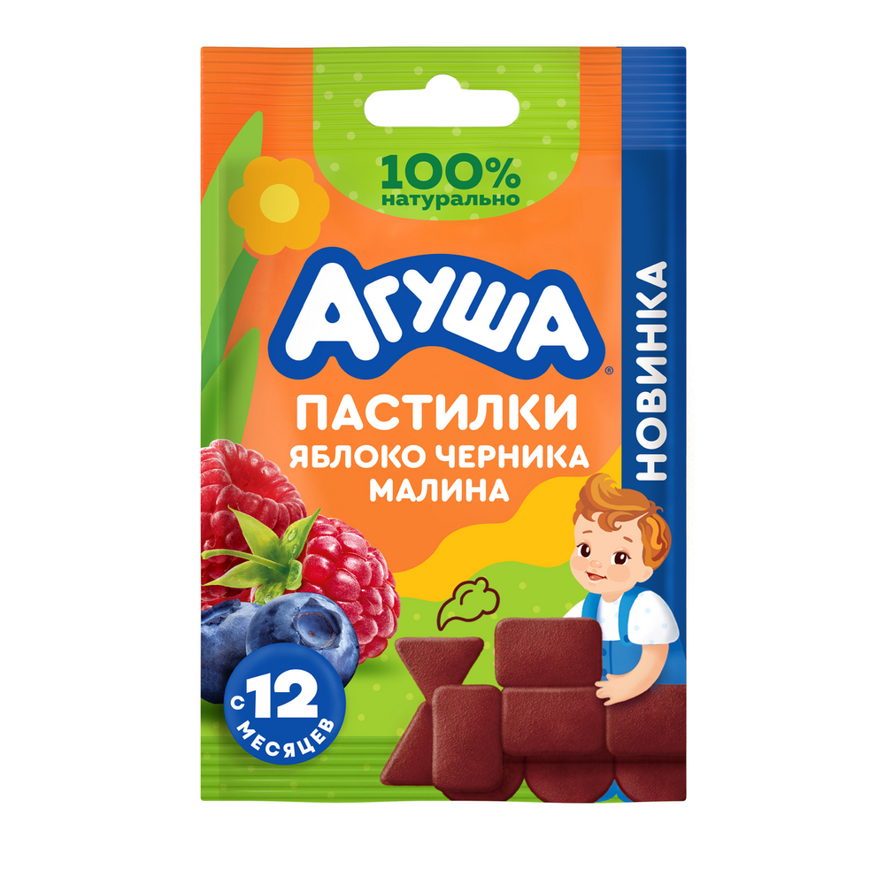 Агуша ПастилФр ЯблЧерникМал 12г Сашет 10