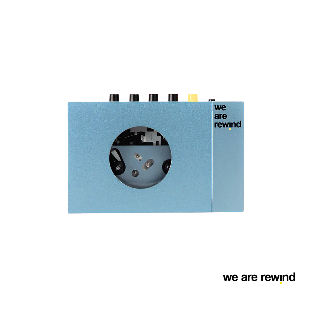 We Are Rewind Cassette Player Blue