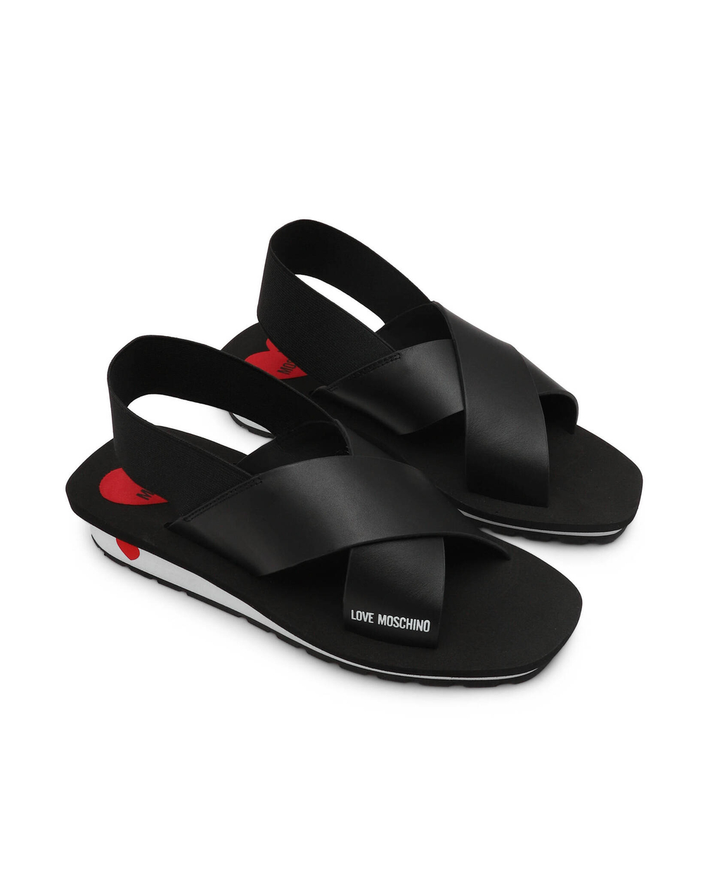 Кожаные босоножки Love Moschino - черный(JA16123G1GI40)
