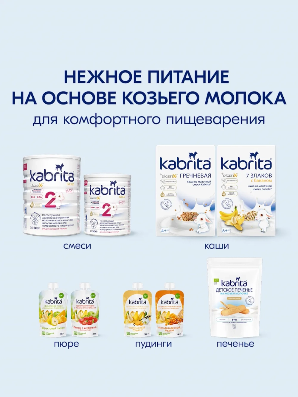 Печенье детское Kabrita мультизлаковое 115г с 6 месяцев