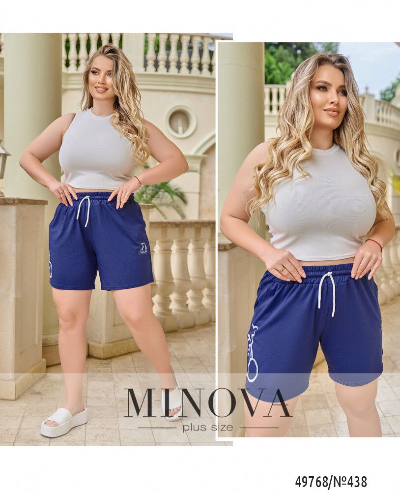Шорты 438-синий Minova