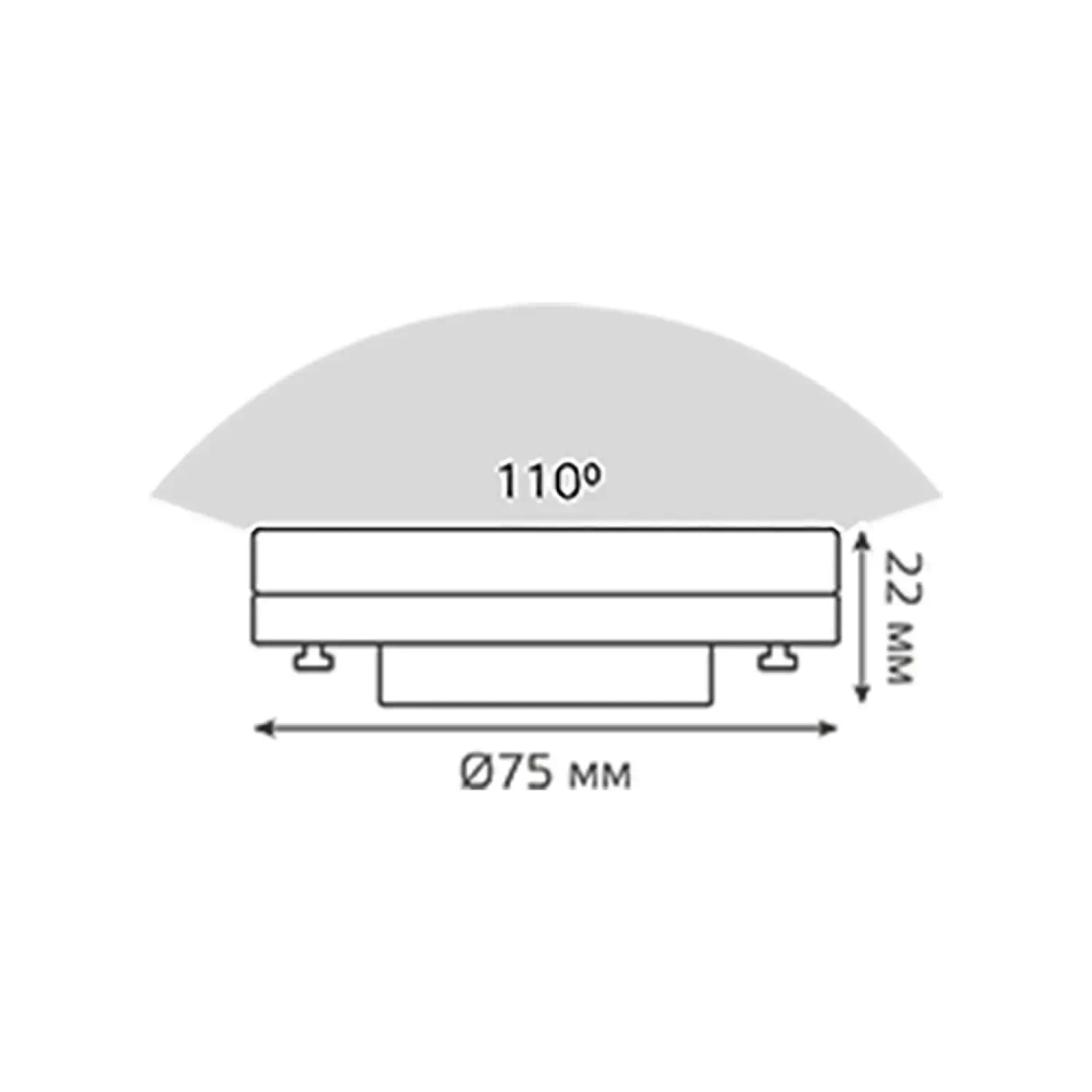 Лампа Gauss LED BASIC GX53 9W 770lm 4100K диммир. 20849292-D
