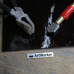 Цветное полупрозрачное стекло Wanda Stained Glass 3 мм бордовый цвет ArtWorker