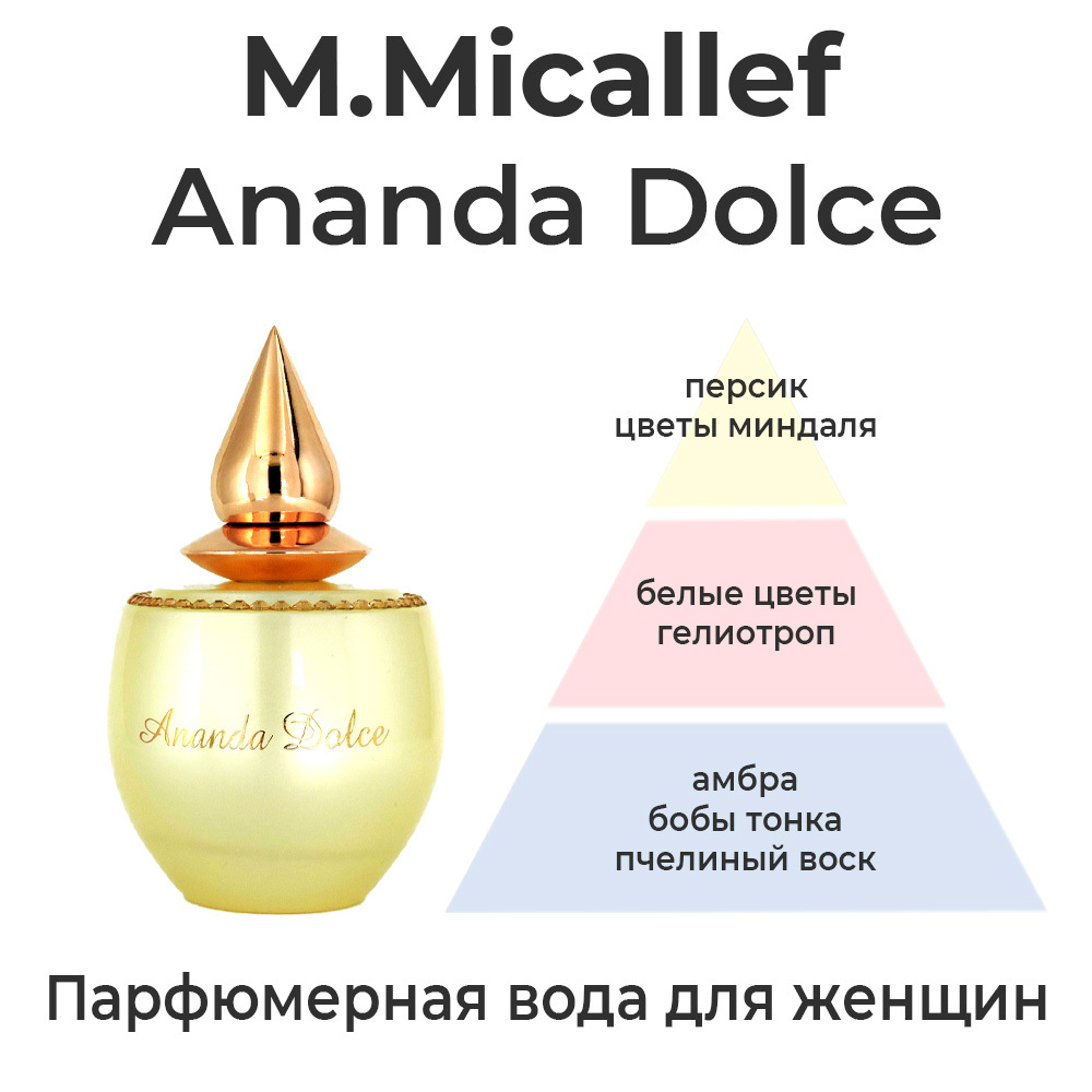 Ananda Dolce M.Micallef — парфюмерная вода для женщин. Описание аромата
