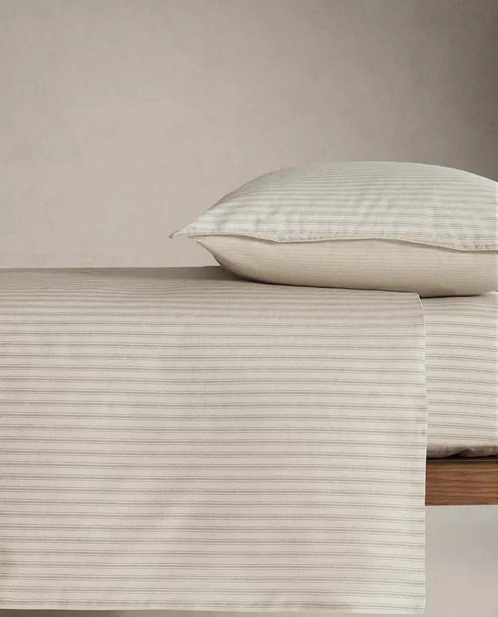 ZARA HOME ДЕТСКИЙ ДВУСТОРОННИЙ ПОДОДЕЯЛЬНИК В ПОЛОСКУ, СИНИЙ