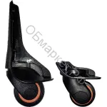 Колёса PLG-HK 22140, чёрные с оранжевой вставкой