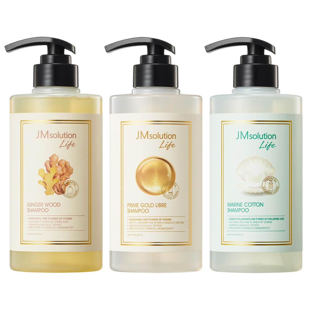 Парфюмированный укрепляющий шампунь c имбирём JMSolution Life Ginger Wood Shampoo