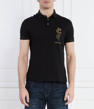 Поло Armani Exchange - черный(3DZFDF ZJM5Z)