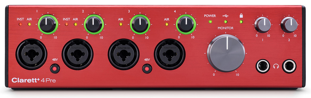 Аудиоинтерфейс FOCUSRITE Clarett+ 4Pre