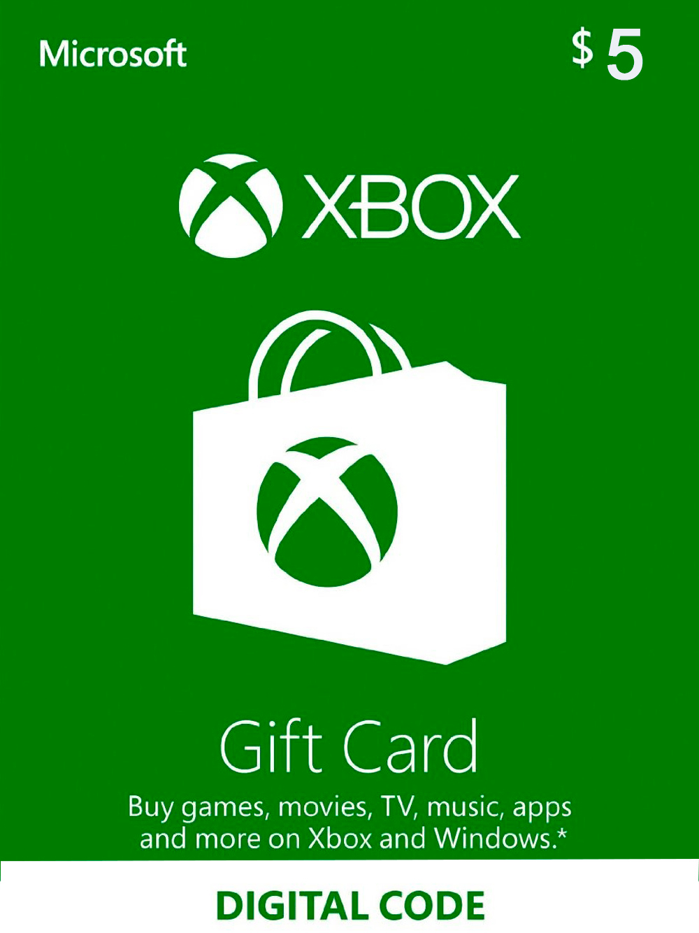 Пополнение бумажника на 5$ (Xbox Store USA) [Цифровой код доступа]