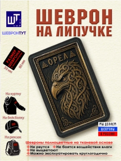 Шеврон на липучке "Викинги. Орёл" dtf