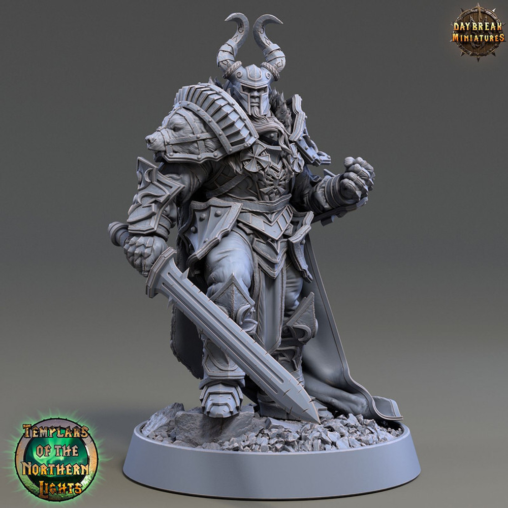 Человек Воин Паладин Варвар Файтер Рыцарь миниатюра для dnd, днд, pathfinder, фентези, Настольная игра, НРИ, Варгейм, РПГ