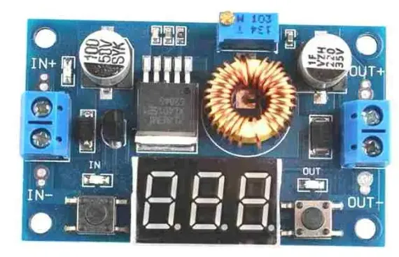 Понижающий DC-DC модуль XL4015 5А+Voltmrter