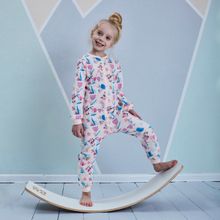 Комбинезон для сна для девочки "Единороги в цветах" KOGANKIDS