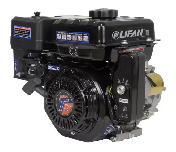 Двигатель бензиновый "LIFAN" 170FD-TR (8 лс, эл.старт., катушка 7А)