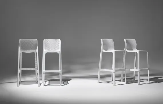 Барный стул Net Stool 75 см, белый