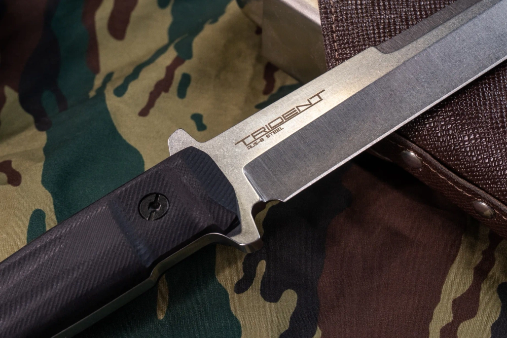 Тактический нож Trident AUS-8 StoneWash G10 Black