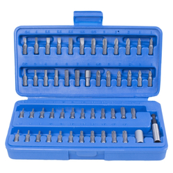 Набор вставок (бит) 1/4", HEX, TORX, Phillips, Slotted, Pozidriv, 50 предметов KING TONY 1050CQ