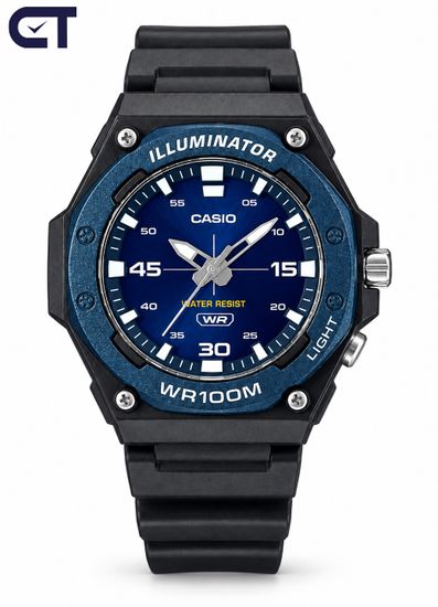 CASIO MW-620H-2A CASIO Collection мужские наручные часы — мощный спортивный дизайн, LED-подсветка и водостойкость 100 м