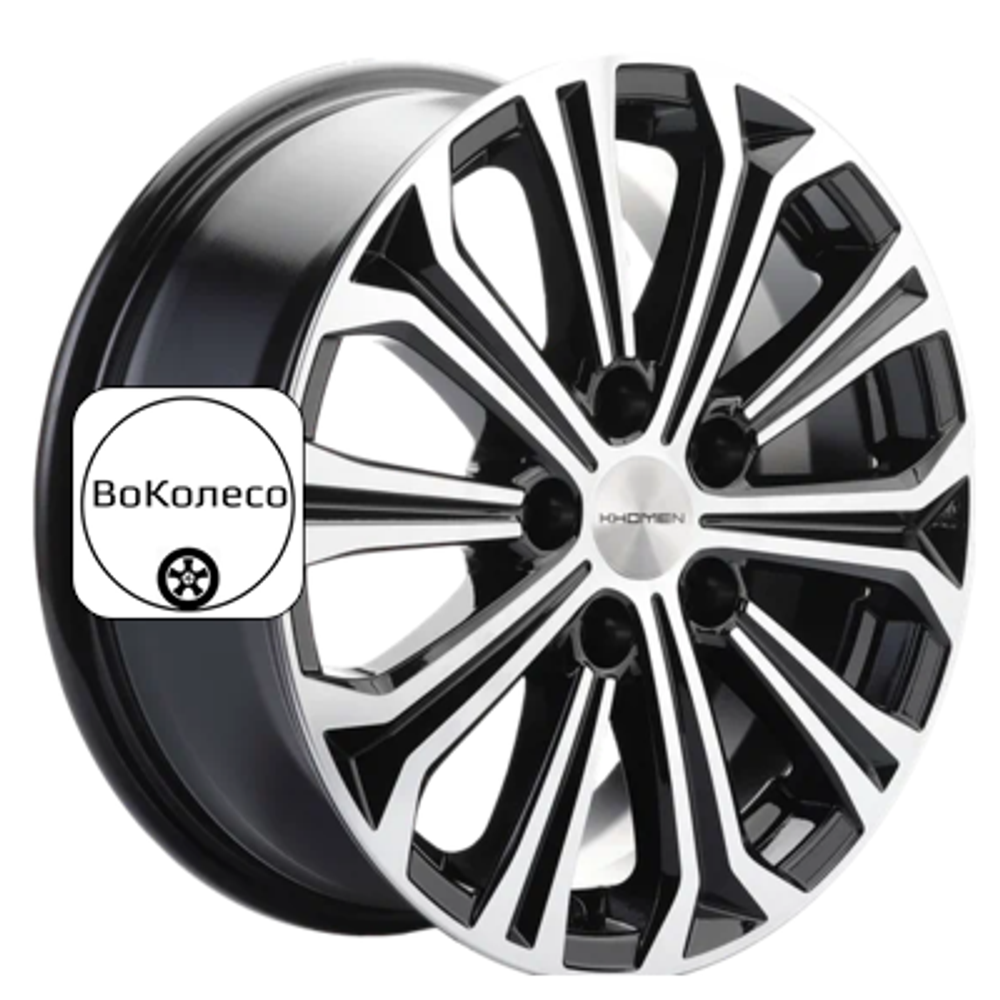 6,5x16/5x114,3 ET45 D64,1 KHW1610 (Civic) Black-FP Khomen Wheels