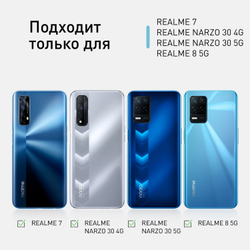 Защитное стекло ROSCO для realme 7;realme Narzo 30;realme Narzo 30 5G;realme 8 5G;realme 7 5G оптом (арт. RM-7-FSP-GLASS-BLACK)