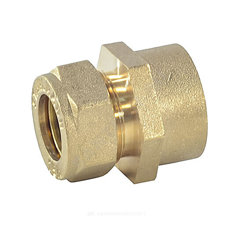 Муфта латунь 20Aх3/4" обжим/ВР STAHLMANN SSFL2003/4BEF