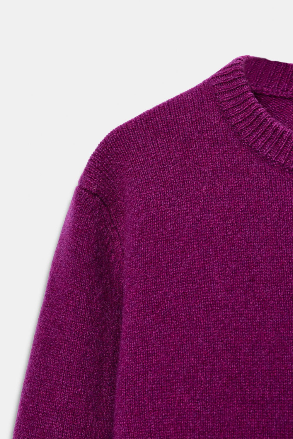 ОДНОТОННЫЙ СВИТЕР ИЗ КАШЕМИРА И ШЕРСТИ — ZARA