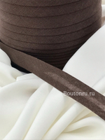 Косая бейка хлопок №077 коричневая GAMMA GK-15C 14-15 мм