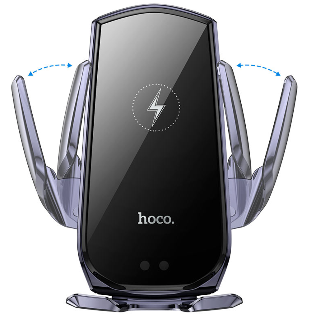 Держатель c беспроводной зарядкой в воздуховод Hoco CA202 Plus 15W черный